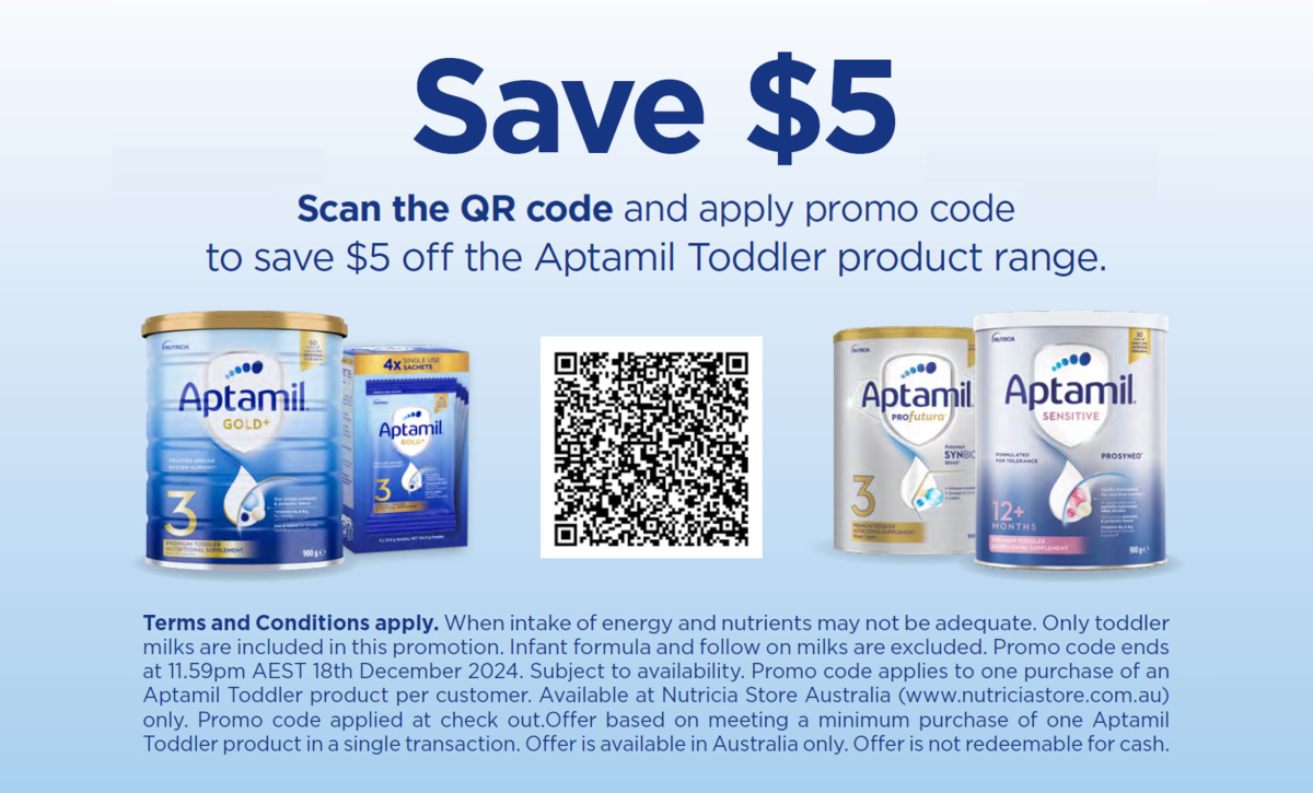 Aptamil - 5 dollar coupon for Aptamil  image