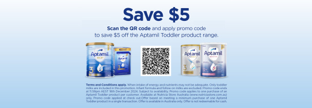 Save $5  For Aptamil Toddler Product banner